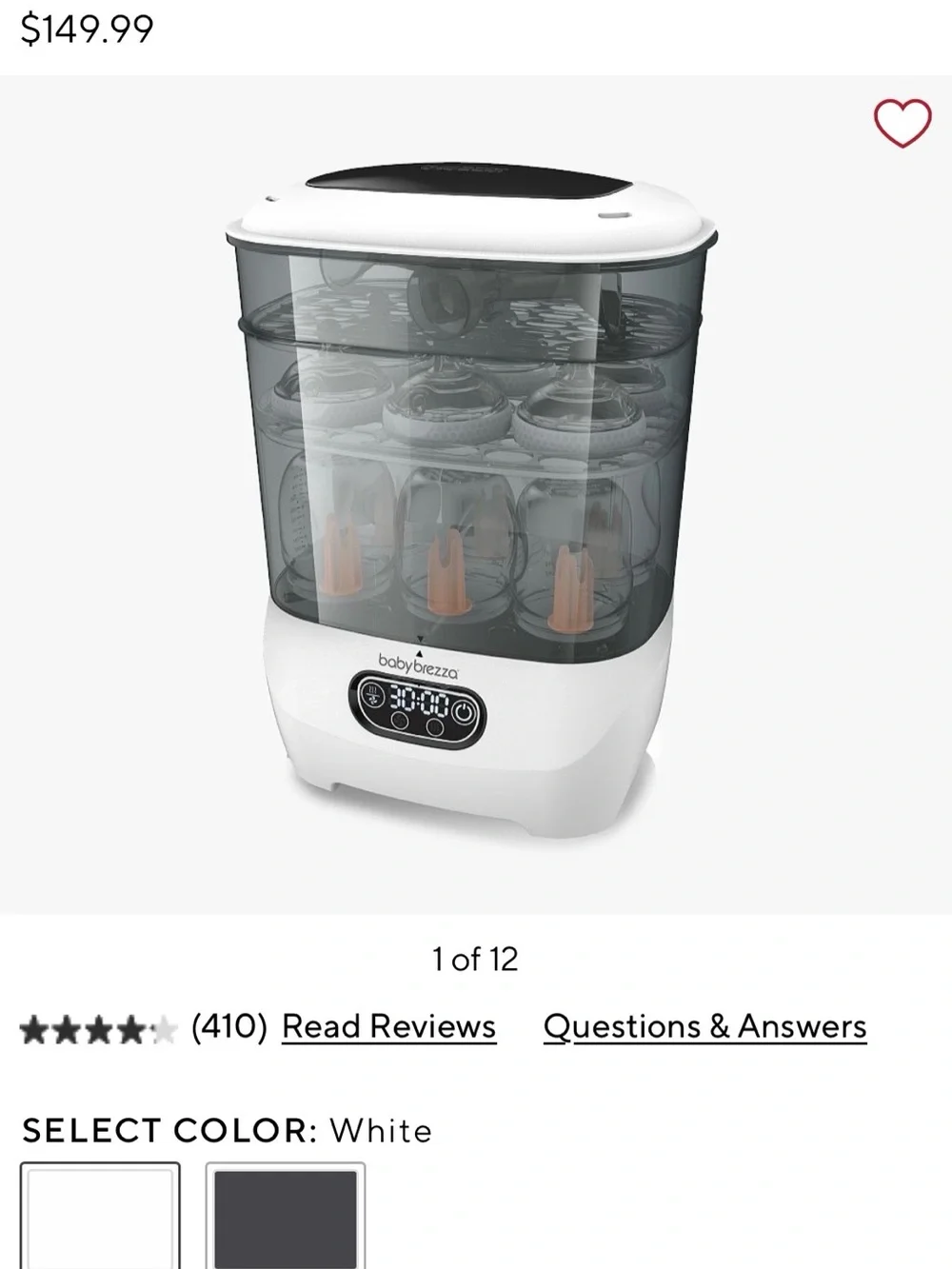 Baby Brezza Kids Accessories Sterilizer Lid in Sage Green